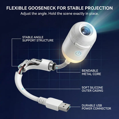 Topacme® NEXT-GEN SMART PROJECTION HD Smart Dynamic 5D Holographic Night Light Projector